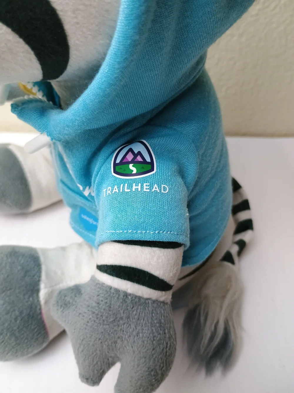 Blue Zig The Zebra Plush Hoodie Stuffed Animal - Kids Toy